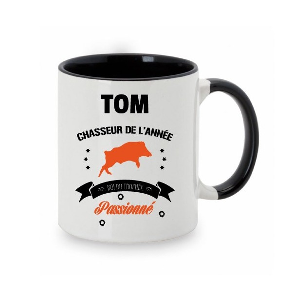 MUg chasse personnalisé prénom